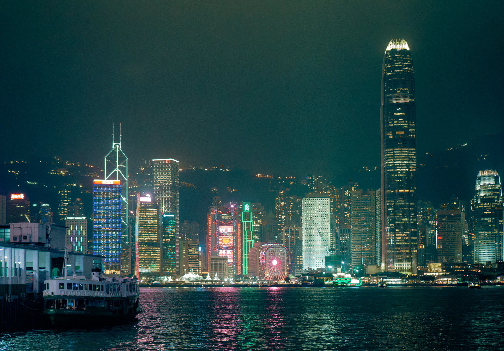 香港维多利亚港夜景